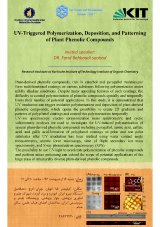 پلیمریزاسیون،ته ‏نشینی و الگودهی ترکیبات فنولی گیاهی با استفاده از اشعه ماوراء بنفش